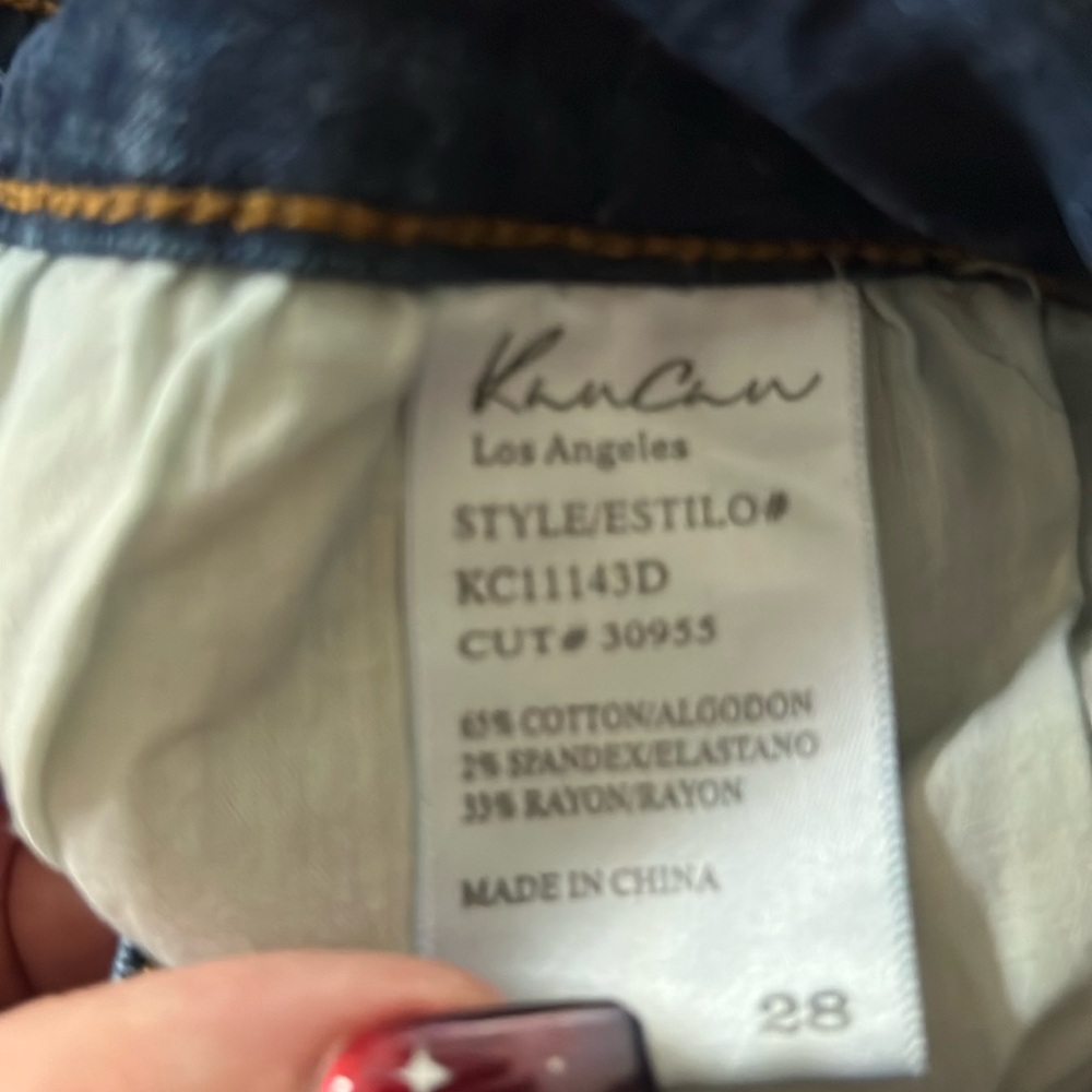Mini shorts size 28